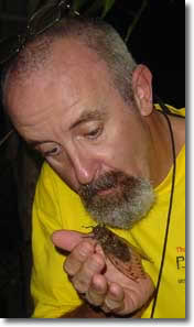 Dave with a big cicada