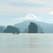 Phang Nga Bay Krabi Province in background