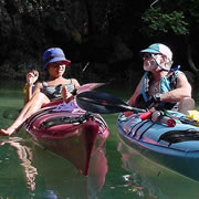 Sea kayaking in Phang Nga Bay